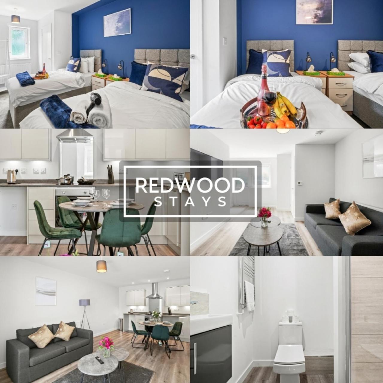 فارنبورو Quality 1 Bed 1 Bath Apartments For Contractors By Redwood Stays المظهر الخارجي الصورة